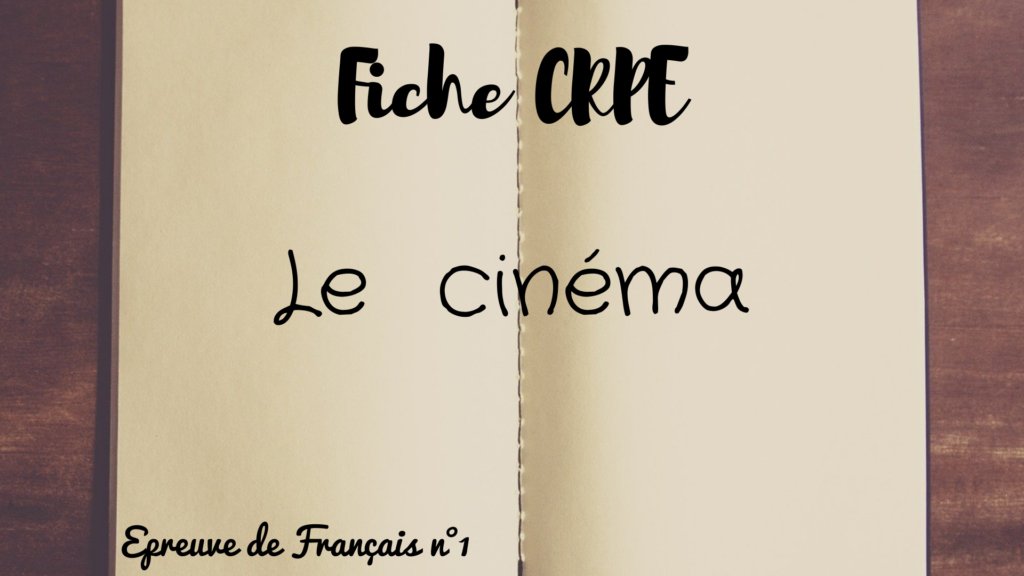 Fiche CRPE Le cinéma